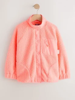 Koraaloranje - Button Up Fleece Jacket (3-16yrs)