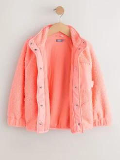 Koraaloranje - Button Up Fleece Jacket (3-16yrs)