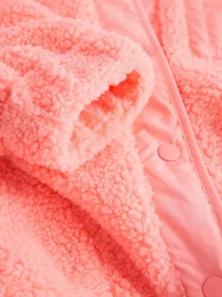 Koraaloranje - Button Up Fleece Jacket (3-16yrs)