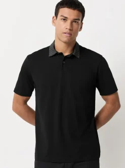 Kraag met bessenprint - Set van 3 jersey poloshirts met korte mouwen
