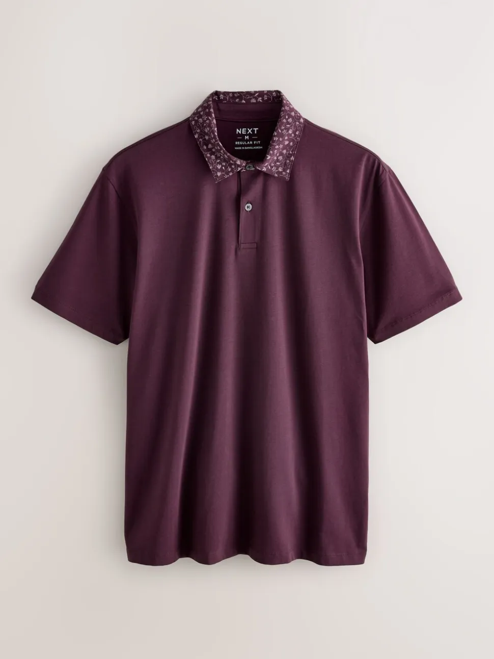 Kraag met bessenprint - Set van 3 jersey poloshirts met korte mouwen