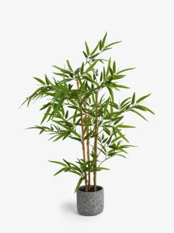 Kunstbamboeplant in stenen pot