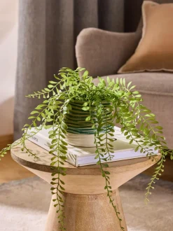 Kunsthangplant in reactieve keramische pot