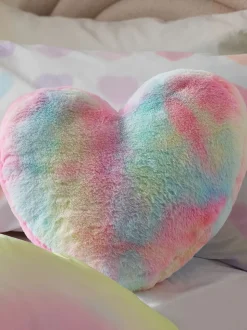 Kussen met hartjes en regenboogkleuren met kleurverloop