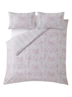 Laura Ashley 100% katoensatijn 200 draadtelling Tuileries dekbedovertrek- en kussensloopSet