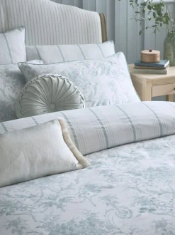 Laura Ashley 100% katoensatijn 200 draadtelling Tuileries dekbedovertrek- en kussensloopSet