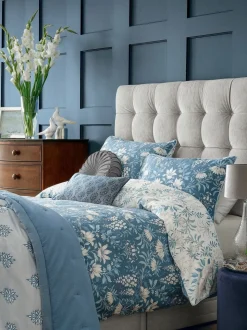 Laura Ashley 100% katoensatijn 200 draads Parterre dekbedovertrek- en kussensloopset