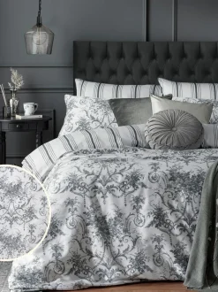 Laura Ashley 100% katoensatijn 200 draadtelling Tuileries dekbedovertrek- en kussensloopSet