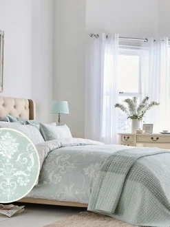 Laura Ashley 100% katoensatijn 200 -draads Josette dekbedovertrekset met kussenslopen