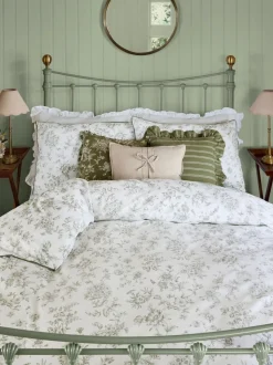 Laura Ashley Aneta Floral 100% Cotton Duvet Cover and Pillowcase Set