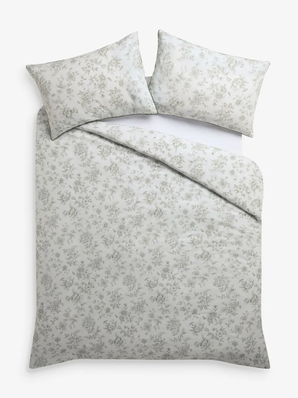 Laura Ashley Aneta Floral 100% Cotton Duvet Cover and Pillowcase Set