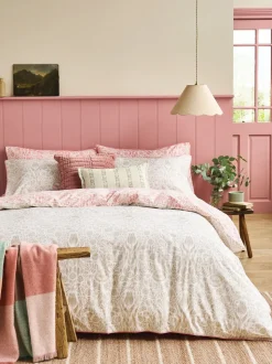 Laura Ashley Ashstead Damask 200 Thread Count Duvet Cover and Pillowcase Set