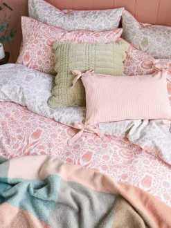 Laura Ashley Ashstead Damask 200 Thread Count Duvet Cover and Pillowcase Set