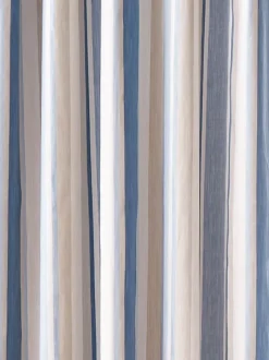 Laura Ashley Awning Stripe Blackout/Thermal Pencil Pleat Curtains