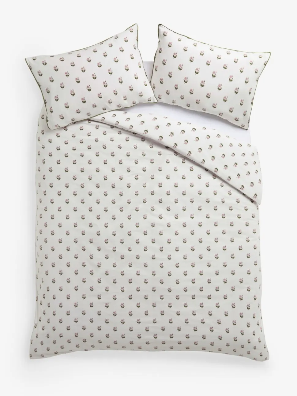 Laura Ashley Beauchamp Floral 100% Cotton Duvet Cover and Pillowcase Set
