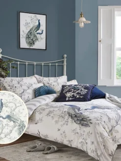 Laura Ashley Belvedere 100% katoensatijn 220 -draads dekbedovertrekset met kussenslopen