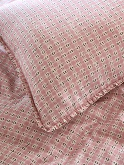 Laura Ashley Cresswell Gingham 100% Cotton Duvet Cover and Pillowcase Set
