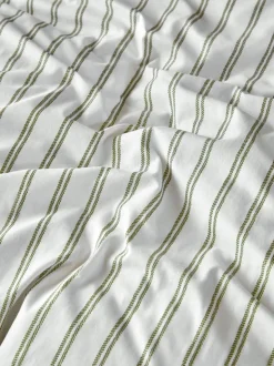 Laura Ashley Henley Stripe 100% Cotton Duvet Cover and Pillowcase Set