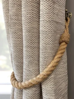 Laura Ashley Jute Rope Tieback Pairs