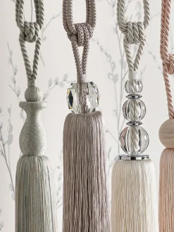 Laura Ashley Loren glazen embrasse met kwastjes