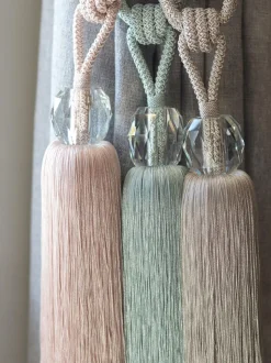 Laura Ashley Loren glazen embrasse met kwastjes