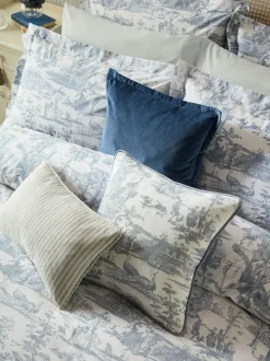 Laura Ashley Set of 2 Braysmith Toile 200 Thread Pillowcases