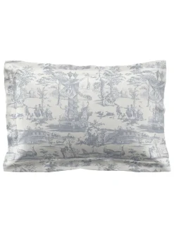 Laura Ashley Set of 2 Braysmith Toile 200 Thread Pillowcases
