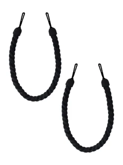 Laura Ashley Set of 2 Chenille Grafton Rope Curtain Tiebacks