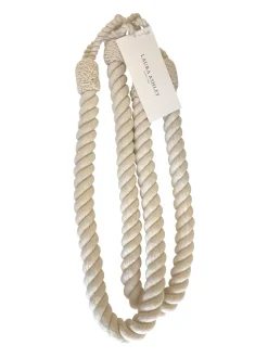 Laura Ashley Set of 2 Rope 100% Cotton Tiebacks