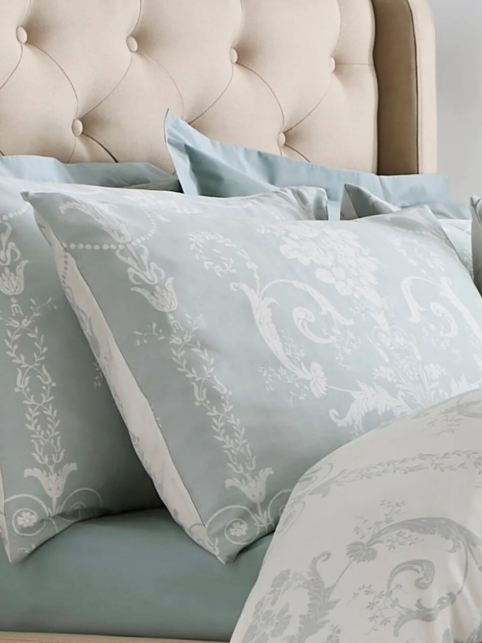 Laura Ashley set van 2 200 -draads Josette 100% katoenen kussenslopen