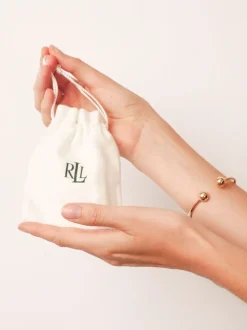 Lauren Ralph Lauren Tone Open Link Drop Earrings