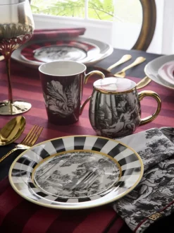 Laurence Llewelyn-Bowen Festivo Porcelain Mug & Tray Set