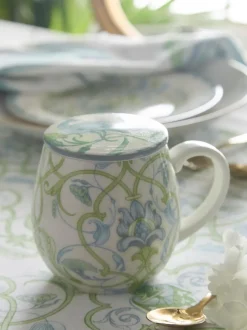 Laurence Llewelyn-Bowen Palm Court Porcelain Mug With Lid