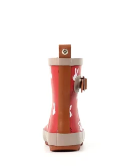 Lazy Dogz Red Bunny Design Toddler Wellingtons