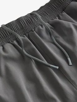 Leisteen grijs - 5 inch - Active sportschoolshort