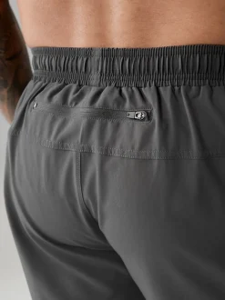 Leisteen grijs - 7 inch - Active sportschoolshort