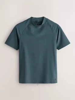 Leisteen grijs - Actief rash vest met korte mouwen