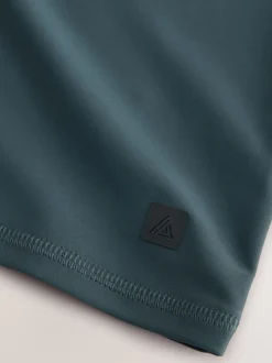 Leisteen grijs - Actief rash vest met korte mouwen
