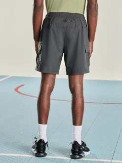 Leisteen grijs - Active cargo gym trainingshorts