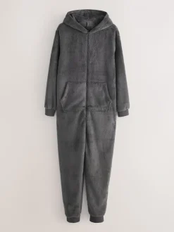Leisteen grijs - Borg onesie