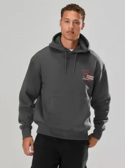 Leisteen grijs - Hoodie met grafische print