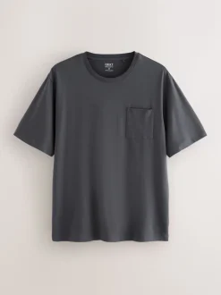Leisteen grijs - Jersey pyjama met korte mouwen