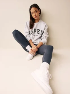 Leisteen grijs - Lange legging
