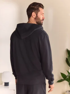 Leisteen grijs - Lichte hoodie met rits