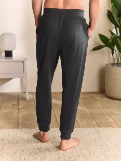 Leisteen grijs - Met boorden - Loopback Soft Touch Cuffed Joggers
