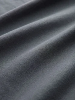 Leisteengrijs - Normale Pasvorm - Essentieel katoenen T-shirt met ronde hals