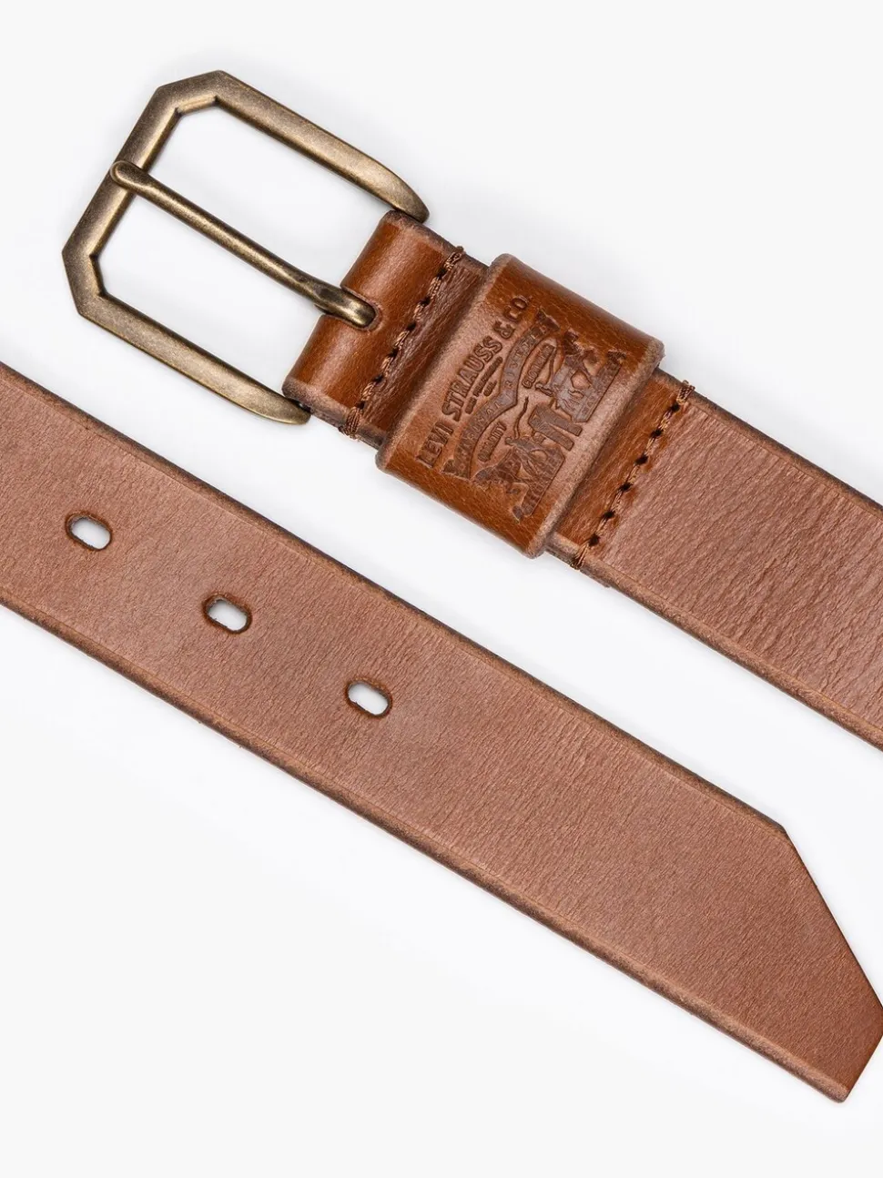 Levi's® riem met brede lus en Twee Paarden-logo