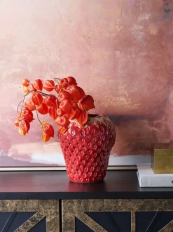 Libra Interiors Berry Glaze Vase Large