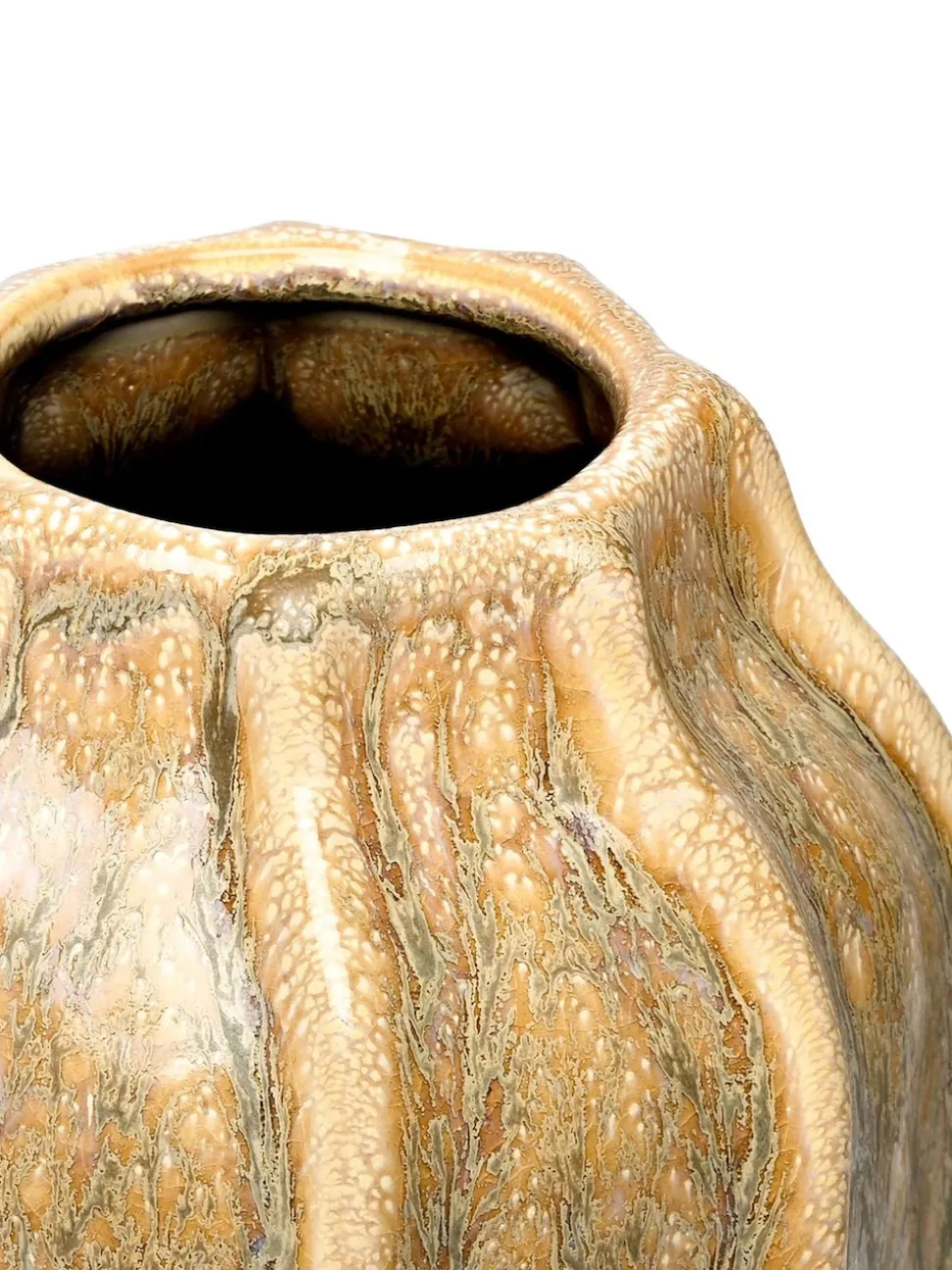 Libra Interiors Colston Reactive Glaze Vase Large