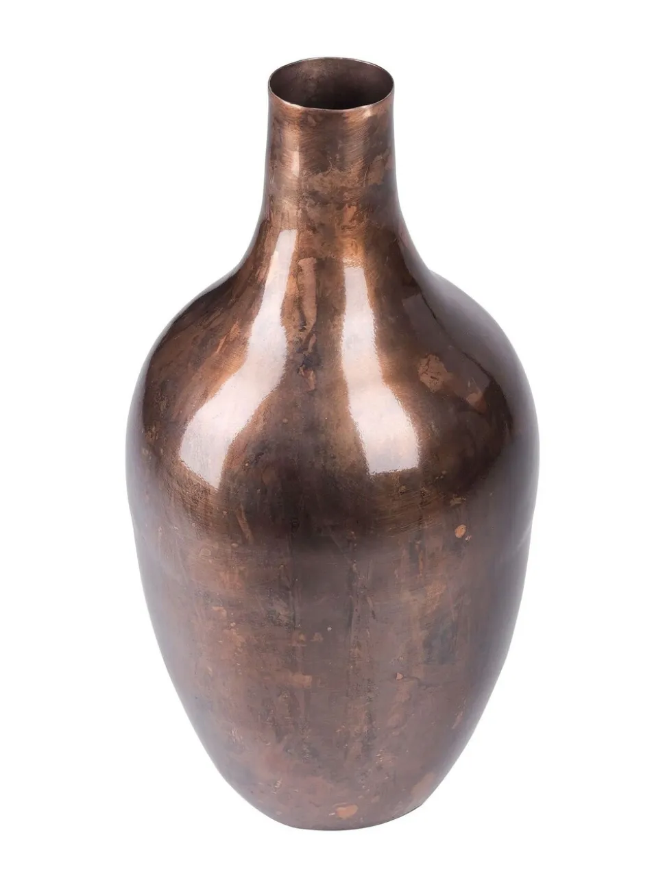 Libra Interiors Large Tambora Copper Finish Metal Vase